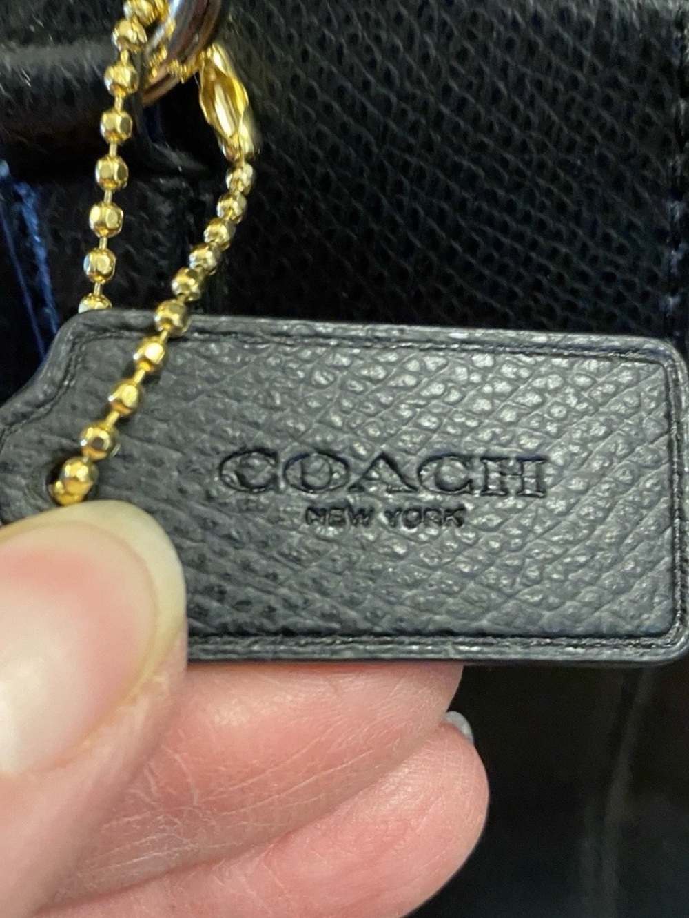 Coach Mini Christie Carryall Black Crossgrain Leather Crossbody Bag F36704 Auth - Picture 6 of 13